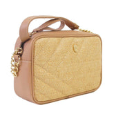 BOLSA CROSSBODY MARROM MATELASSÊ DIAGONAL C 50033 0051 0001 ANACAPRI - Vintedoisk